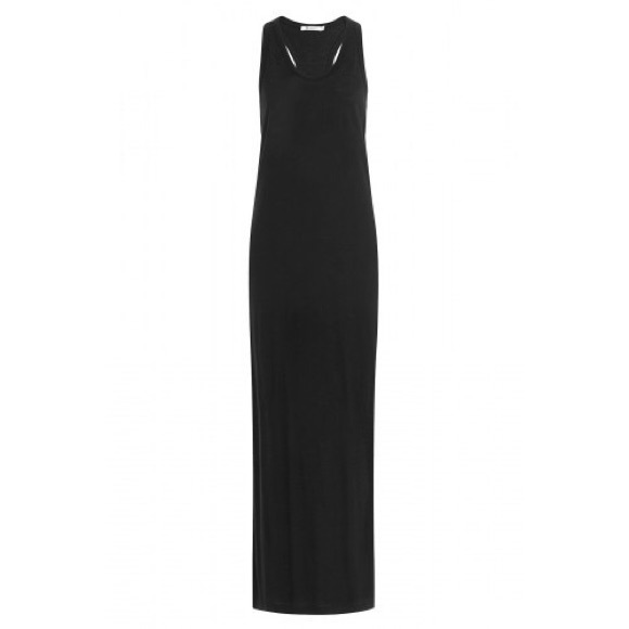 black jersey maxi dress